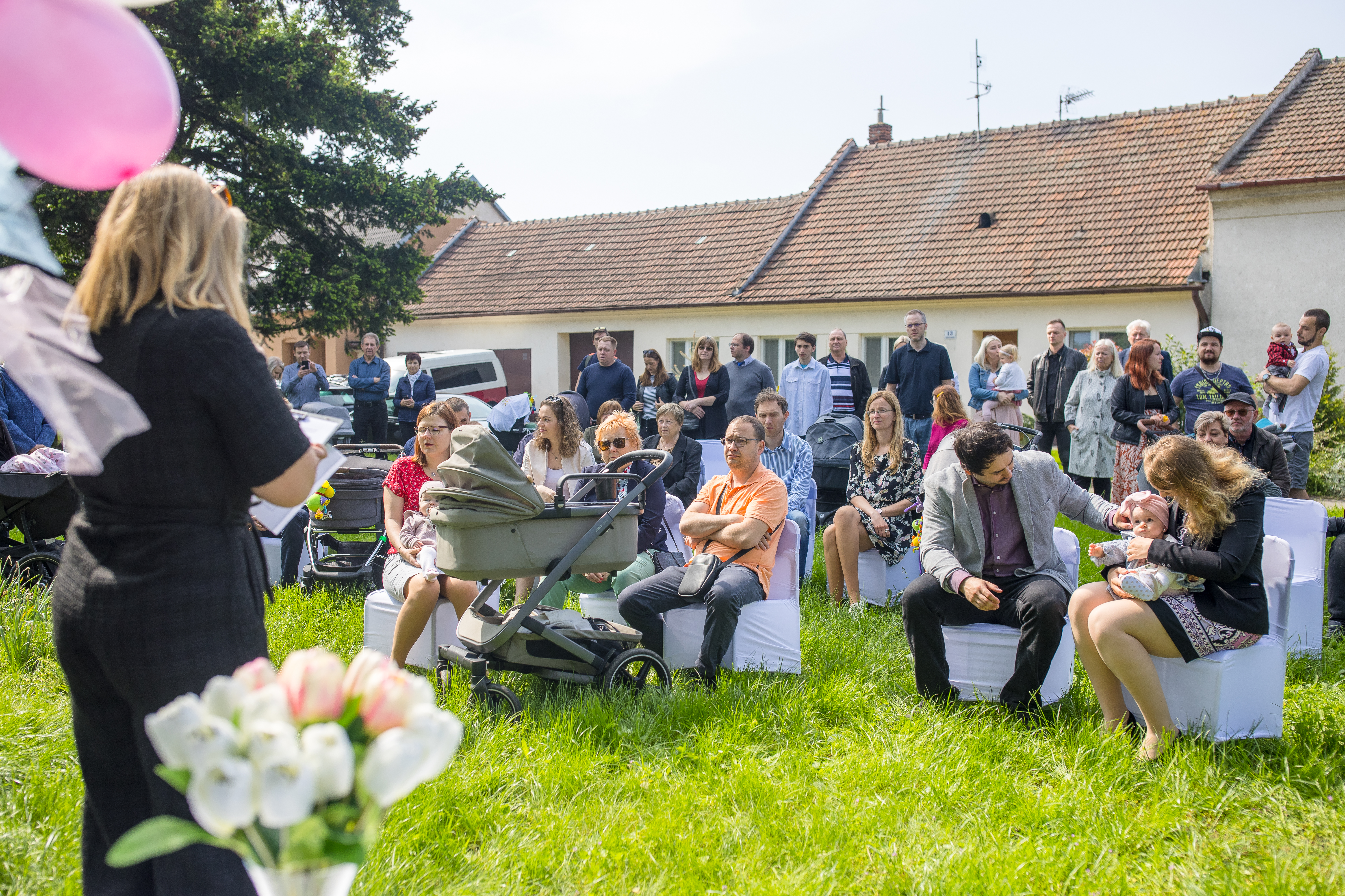 Fotografie z vítání občánku na Faměrovu náměstí