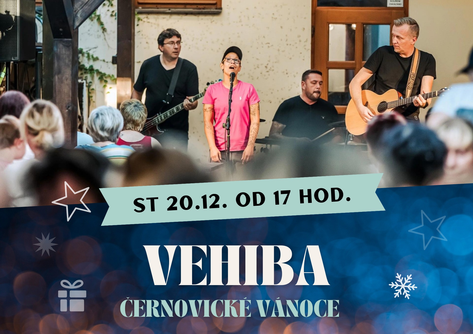 Pozvánka na vystoupení kapely VeHiBa